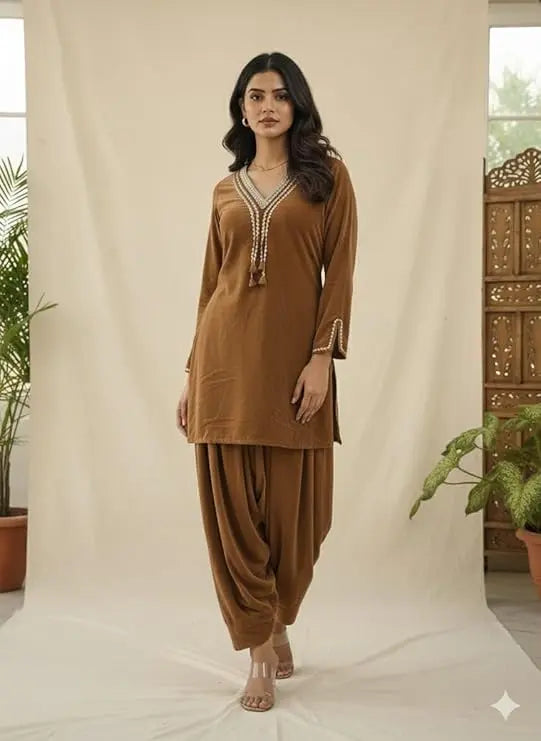 Royal Velvet Pathani Suit Set The Baisa