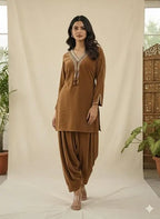 Royal Velvet Pathani Suit Set The Baisa