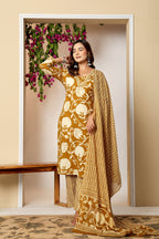 Floral Heritage Cotton 3-Piece Kurta Set The Baisa