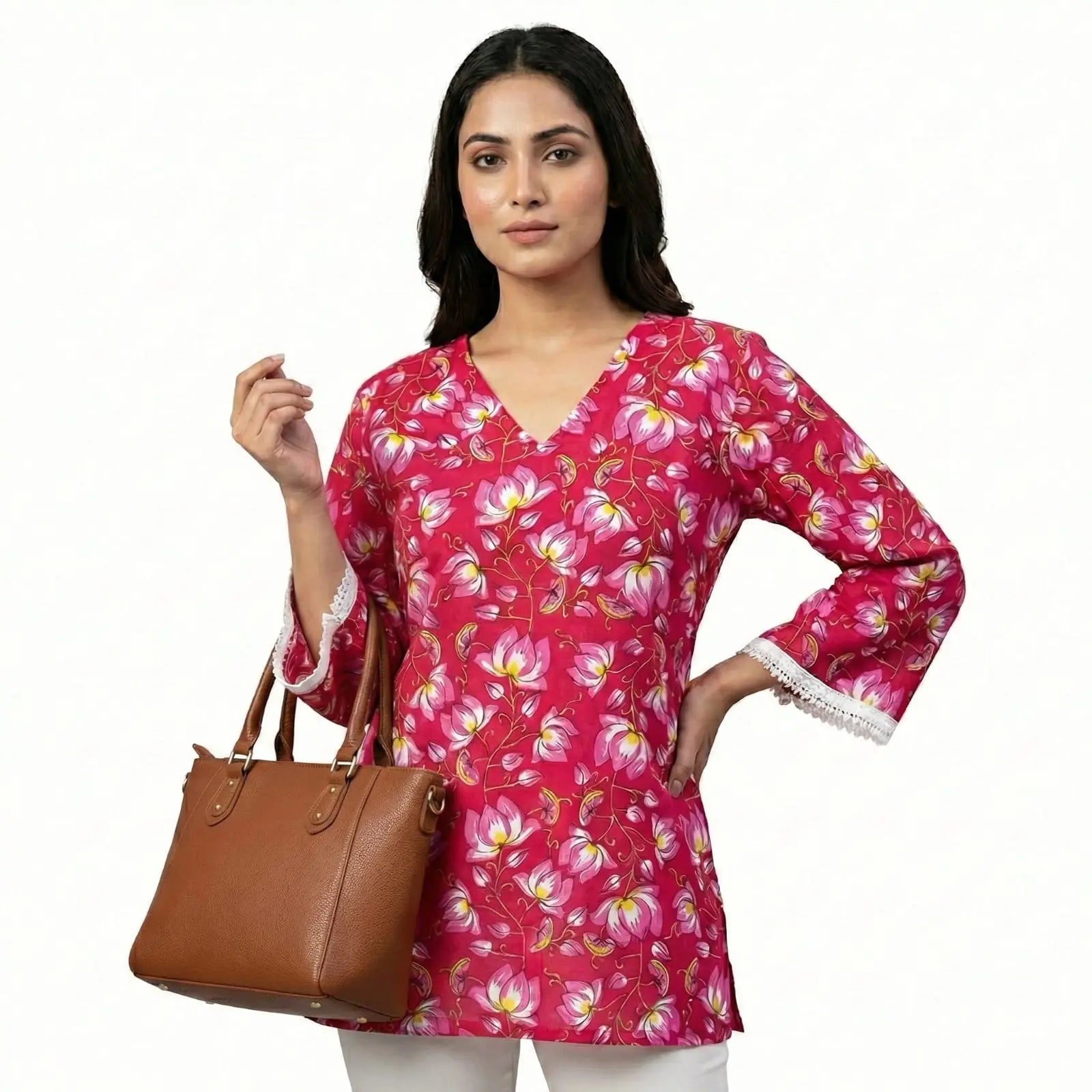 Pretty Woman Kantha-Style Short Kurti The Baisa