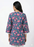 Pretty Woman Kantha-Style Short Kurti The Baisa