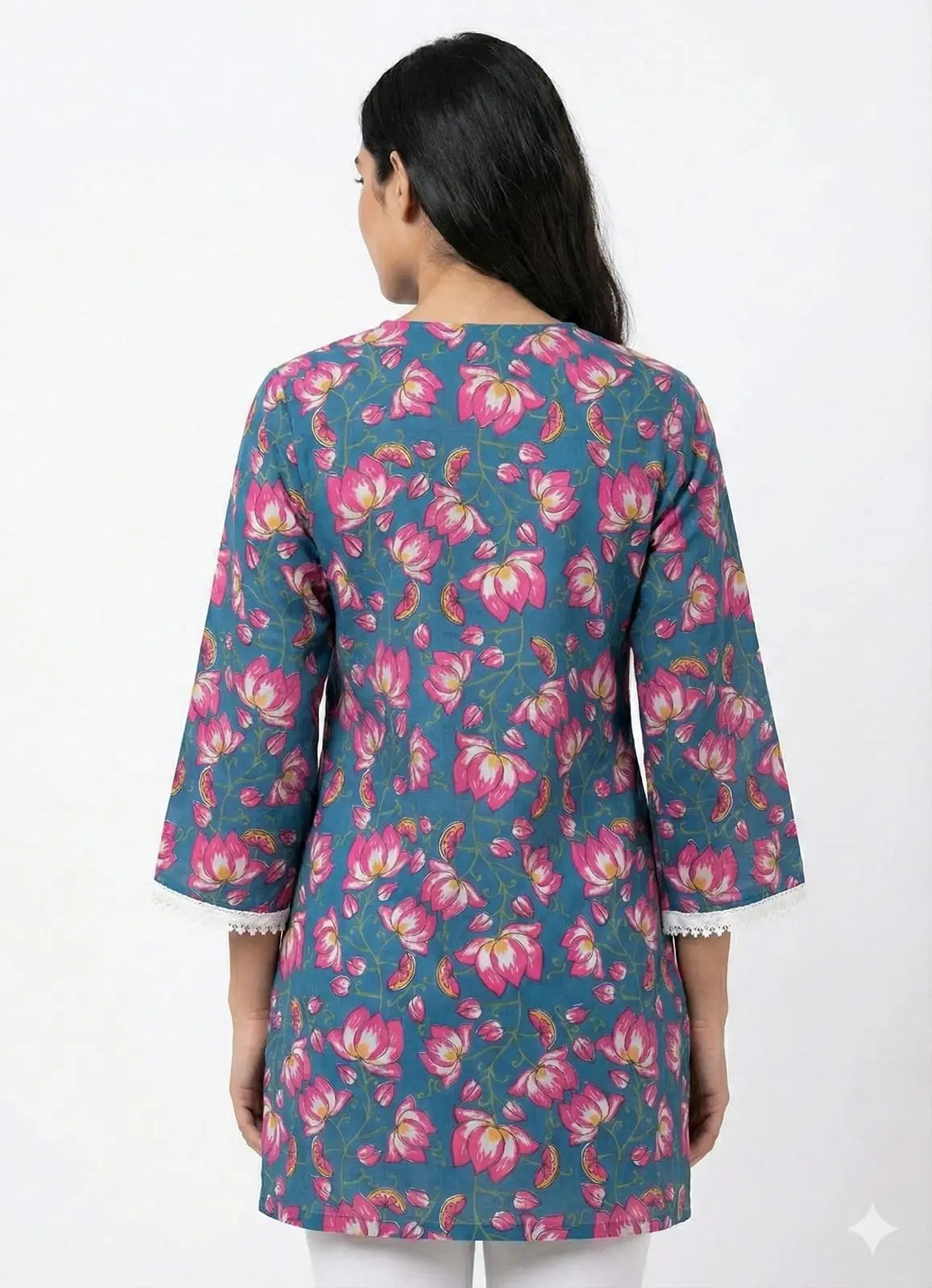 Pretty Woman Kantha-Style Short Kurti The Baisa