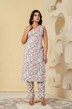 Rose Garden Floral Georgette Tiered Gown — The Baisa