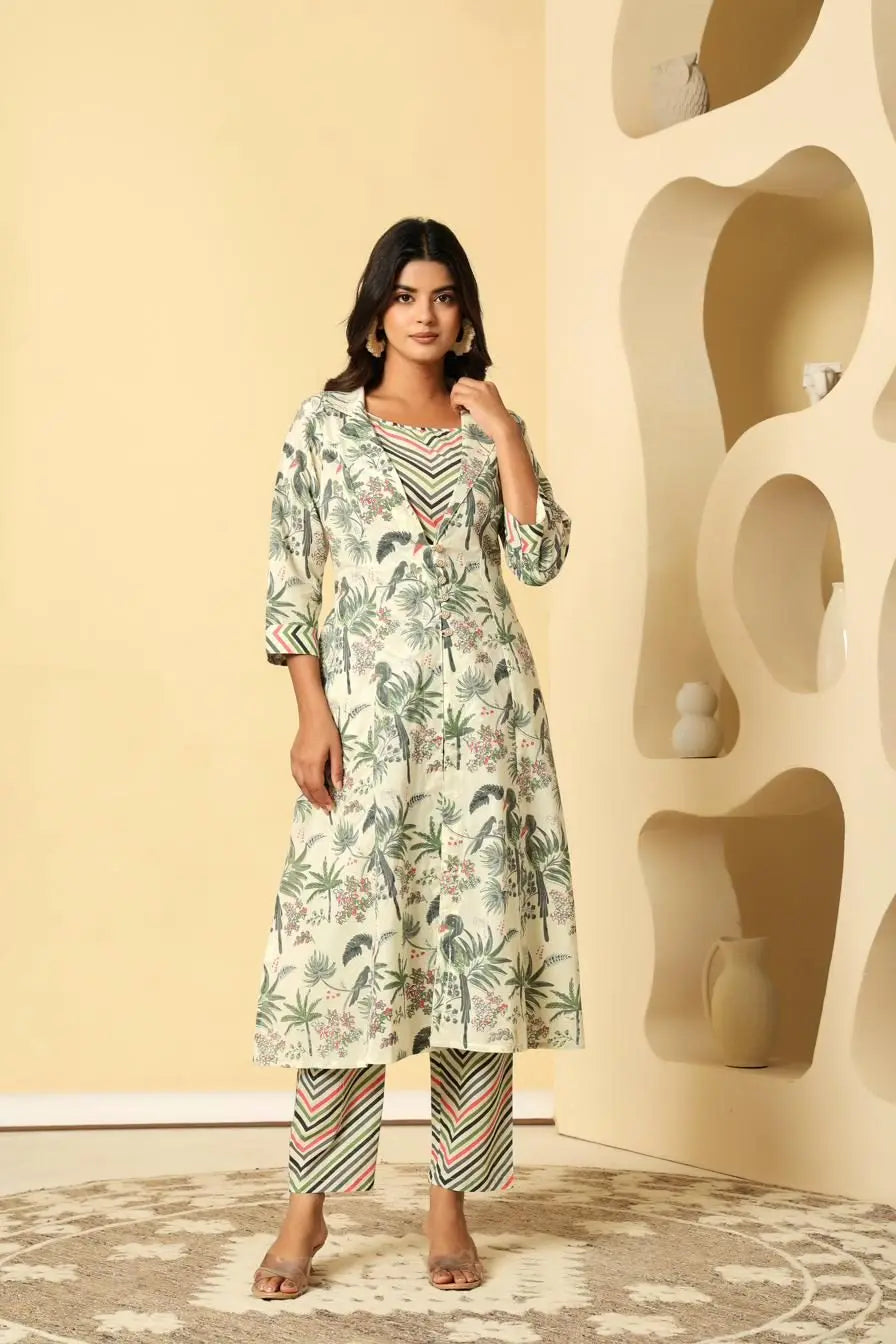 Pankhuri Back-Tie Cotton Tunic Top