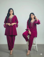 Royal Velvet Pathani Suit Set The Baisa
